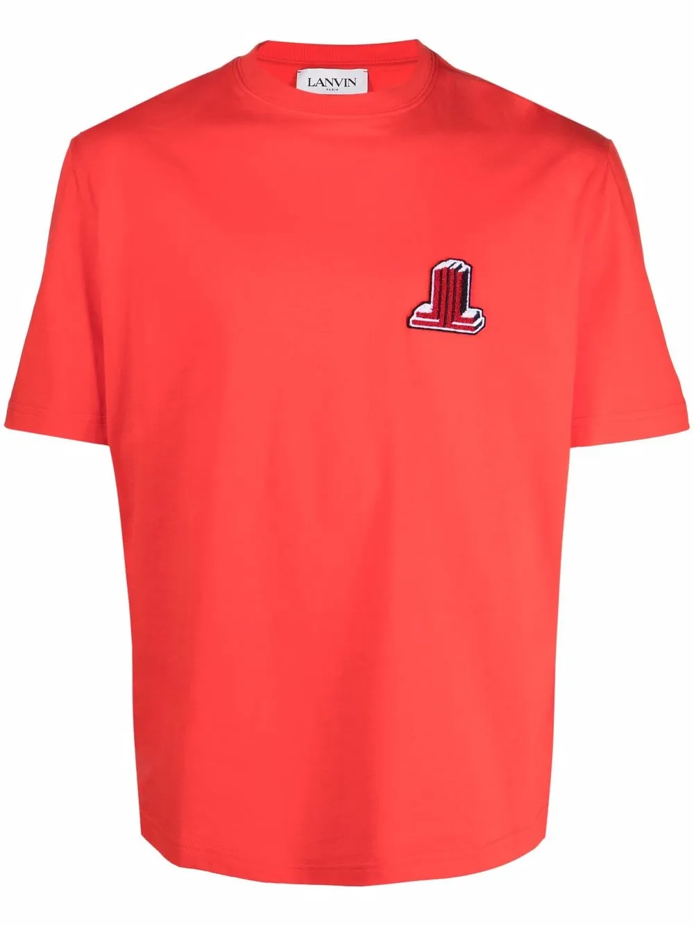 

Lanvin playera con parche del logo - Rojo