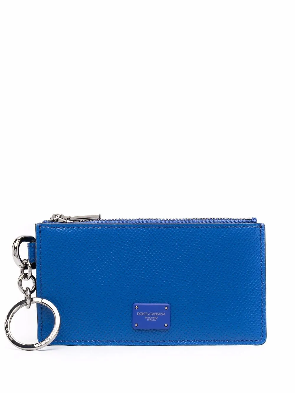 

Dolce & Gabbana logo-patch leather wallet - Blue