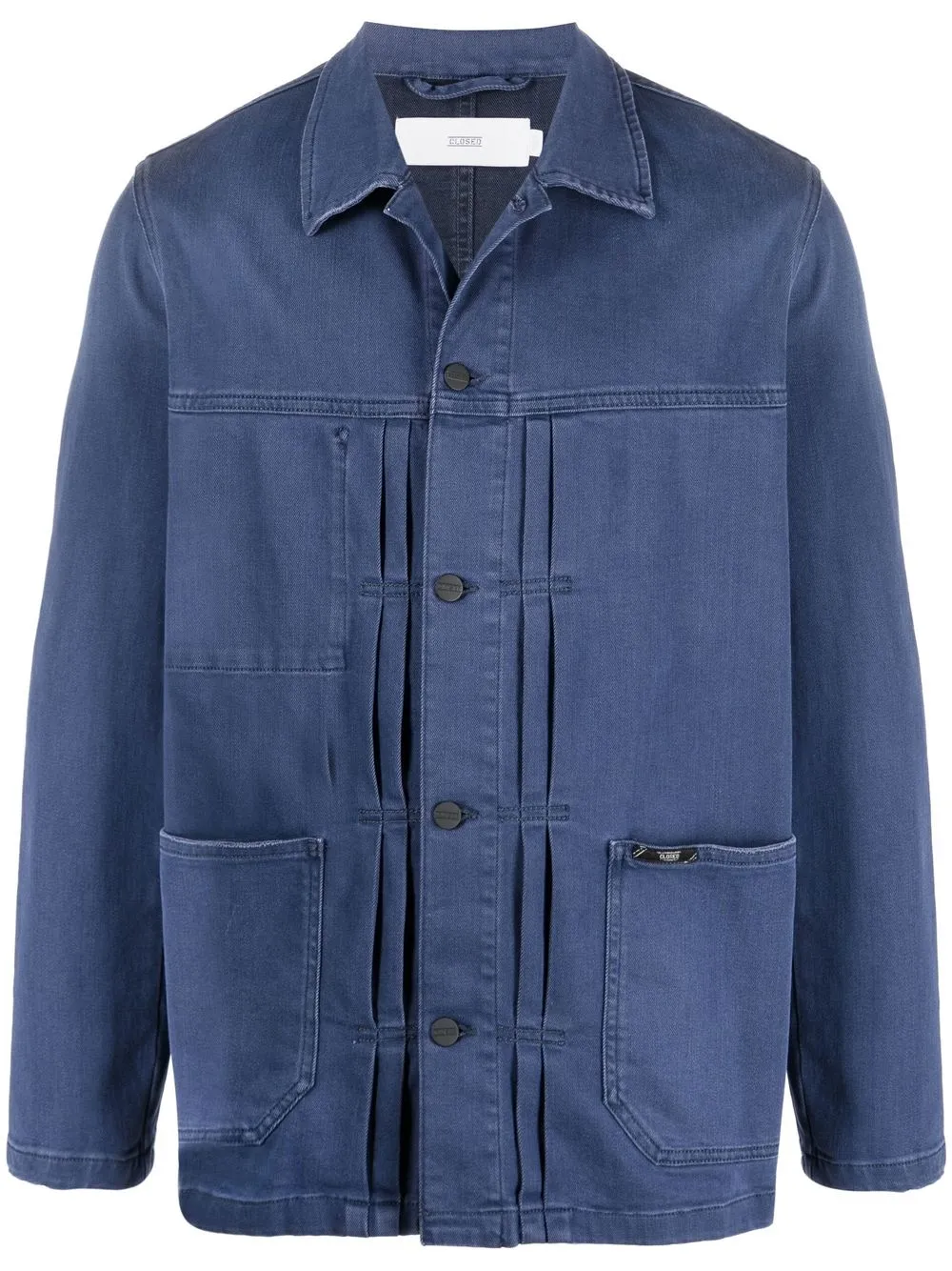 

Closed buttoned shirt jacket - Blue