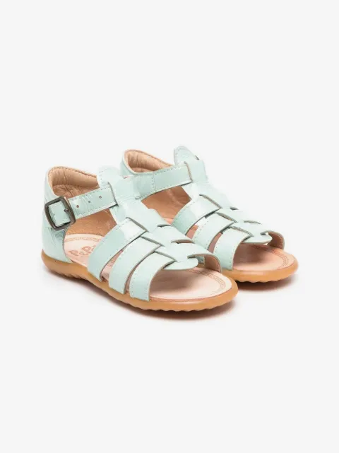 Pèpè patent-leather multi-strap sandals