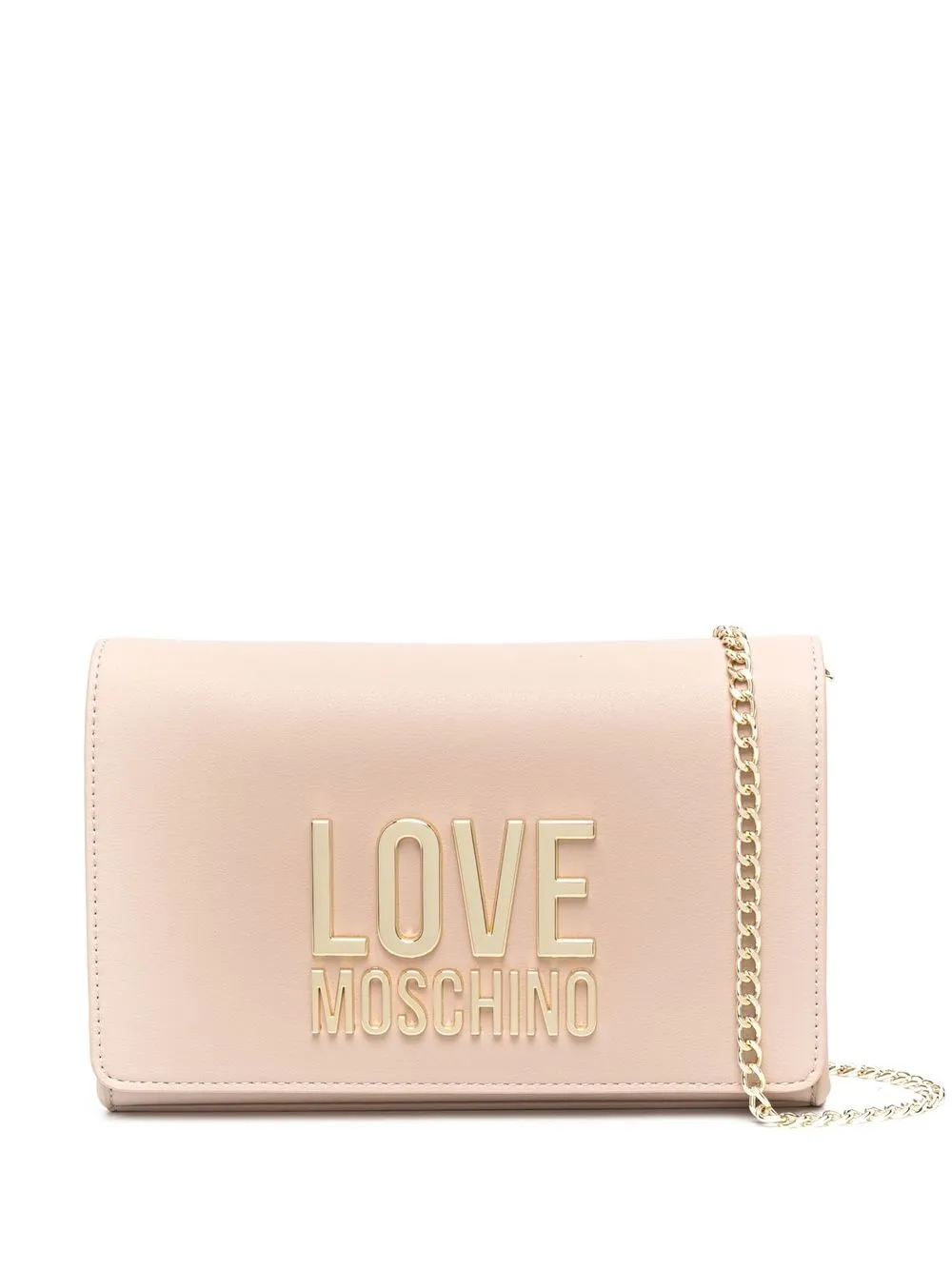 

Love Moschino logo-plaque detail crossbody bag - Neutrals