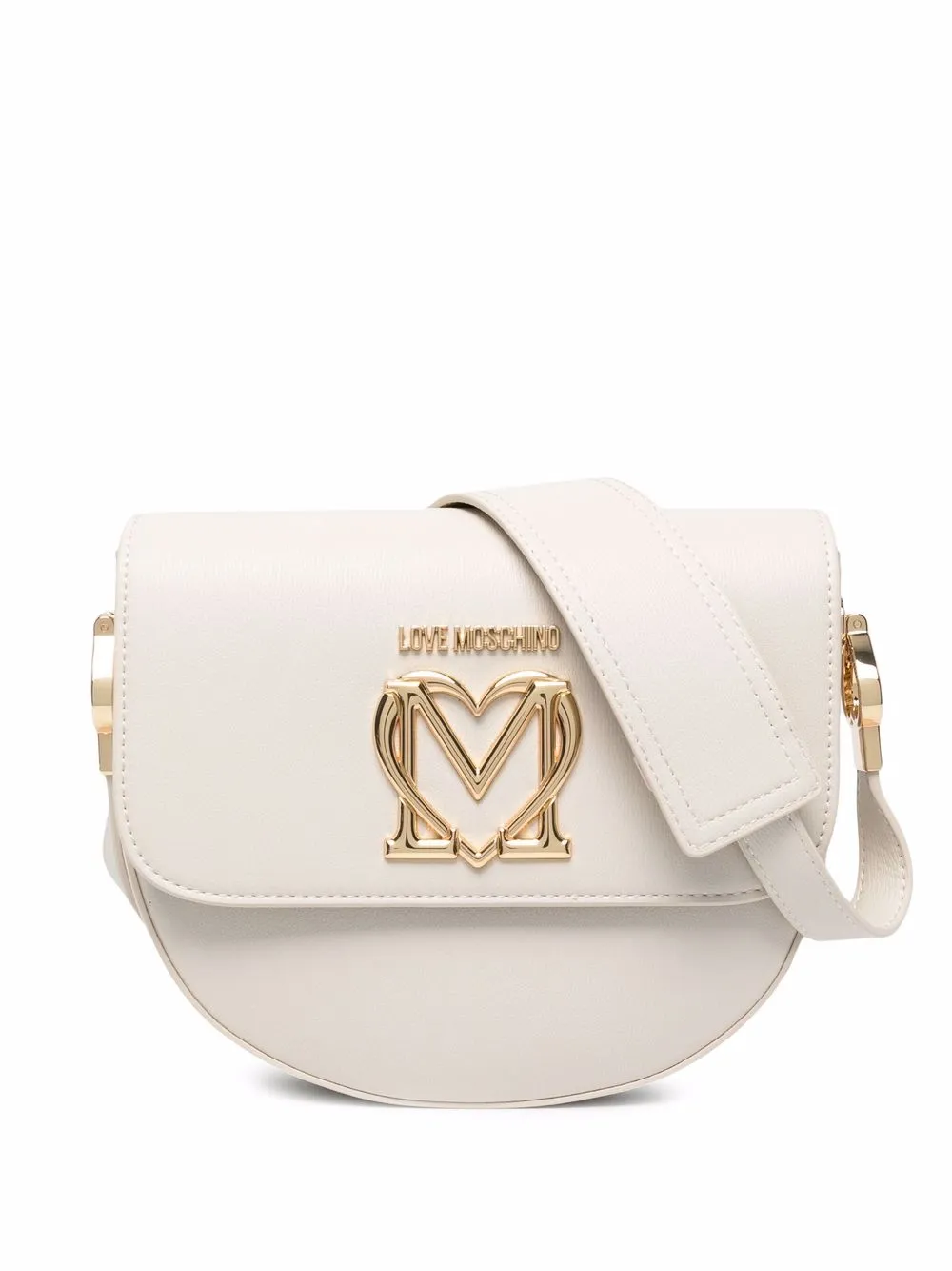 

Love Moschino logo-plaque detail crossbody bag - Neutrals