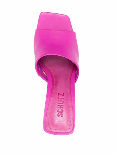 Schutz Liza Nappa Leather Sandals - Farfetch