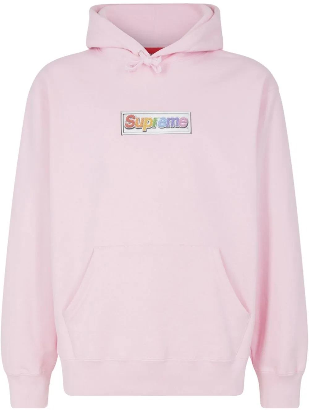 Ｐｒｅｍｉｕｍ Ｌｉｎｅ Bling Box Logo Hooded Sweatshirt ピンク M パーカー