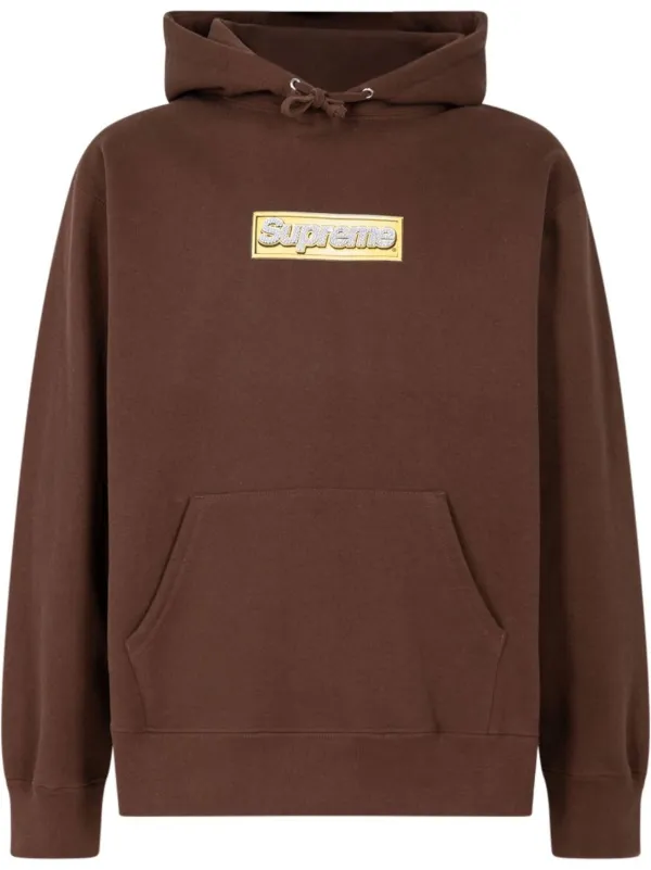 Supreme Bling Box Logo Hooded Sweatshirt-