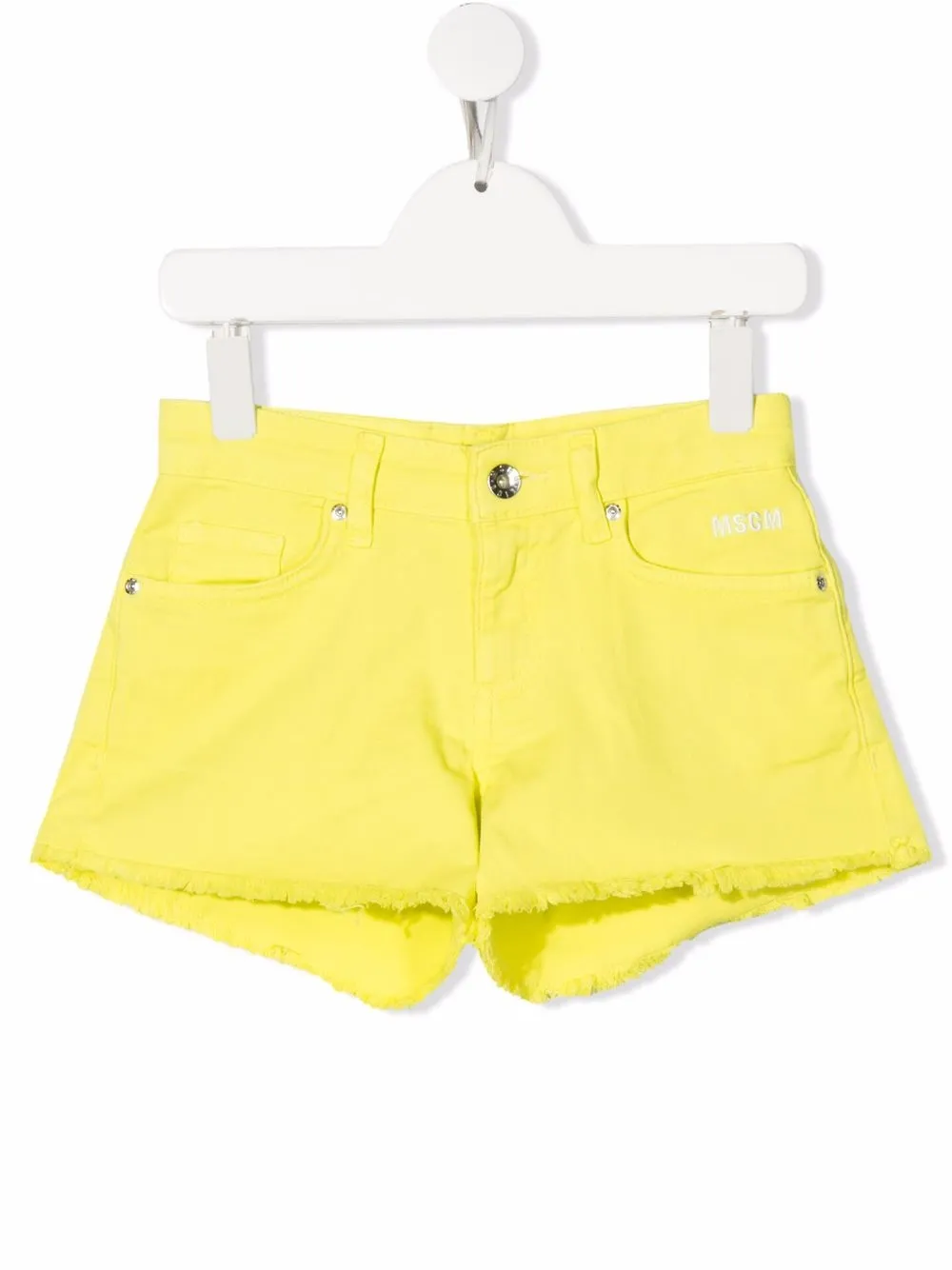 

MSGM Kids shorts con logo estampado en la parte trasera - Verde