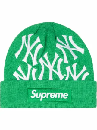 Supreme New York Yankees New Era Box Logo Beanie Black