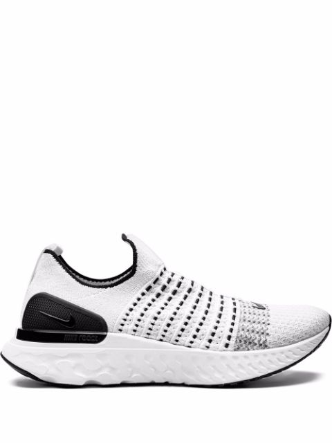 Nike React Phantom Run Flyknit "White Black Pure Platinum" sneakers WOMEN