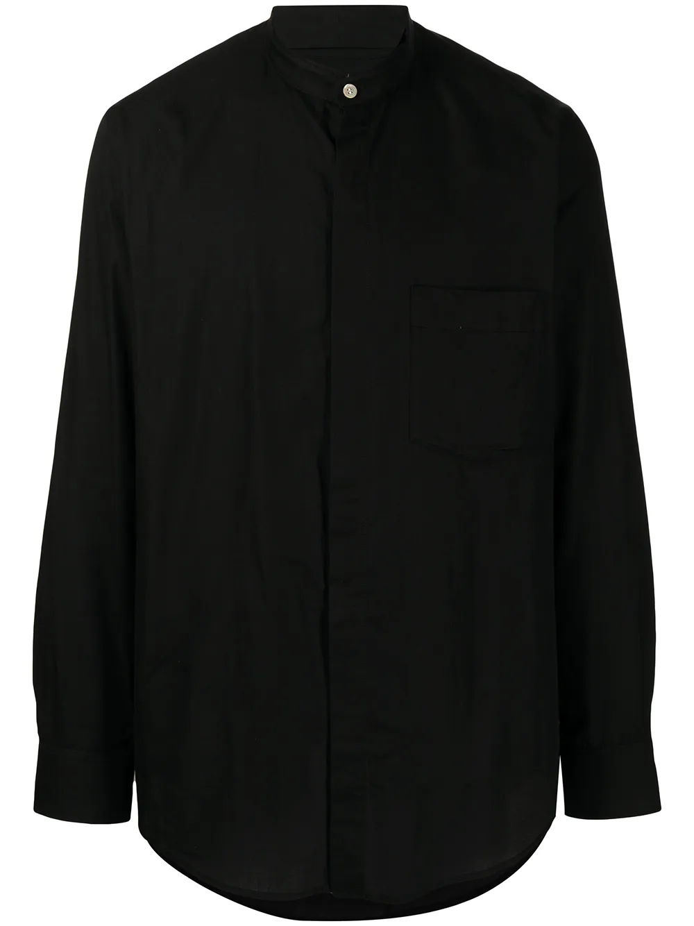 

Bed J.W. Ford camisa con doble capa - Negro