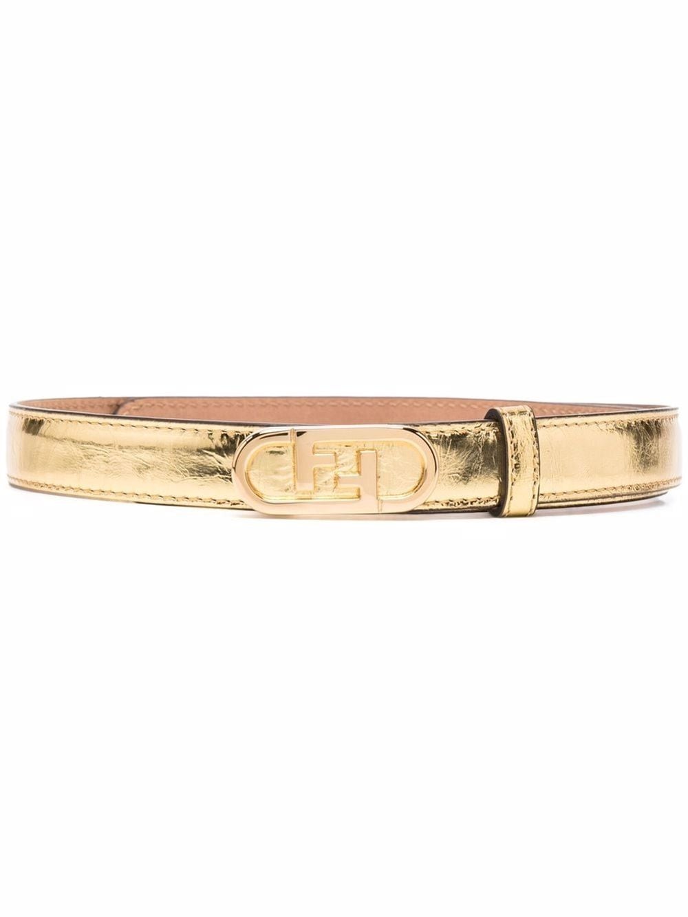 fendi gold belt