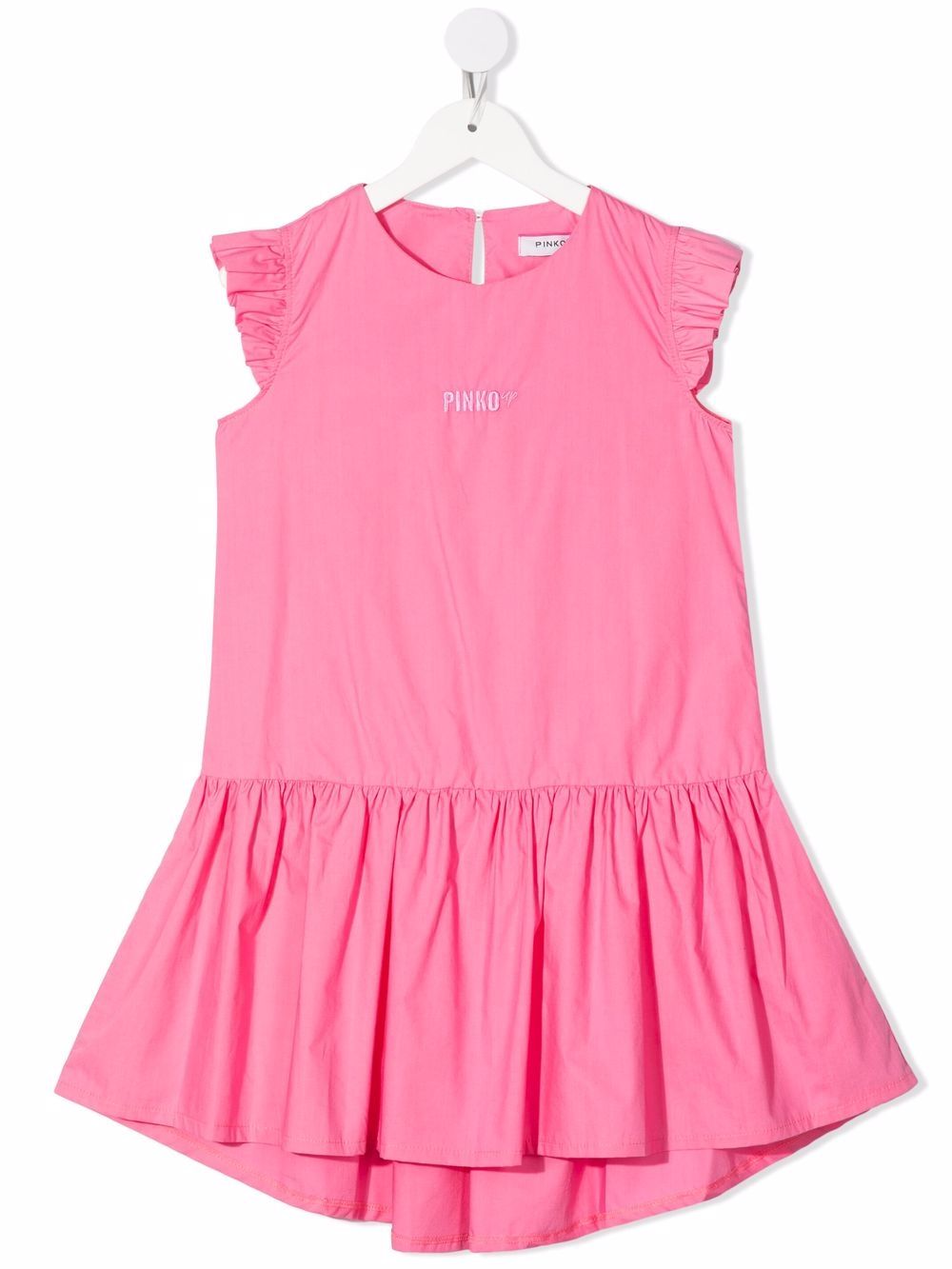 

Pinko Kids vestido con logo bordado - Rosado