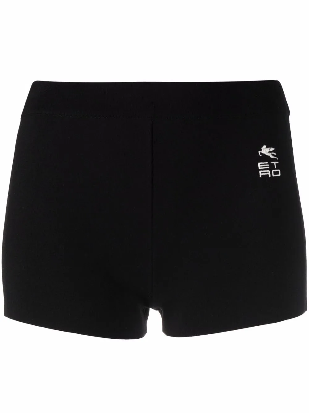 

ETRO shorts con logo bordado - Negro