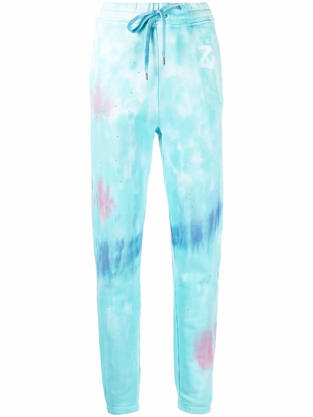 

Zadig&Voltaire pants Steevy con motivo tie-dye - Azul