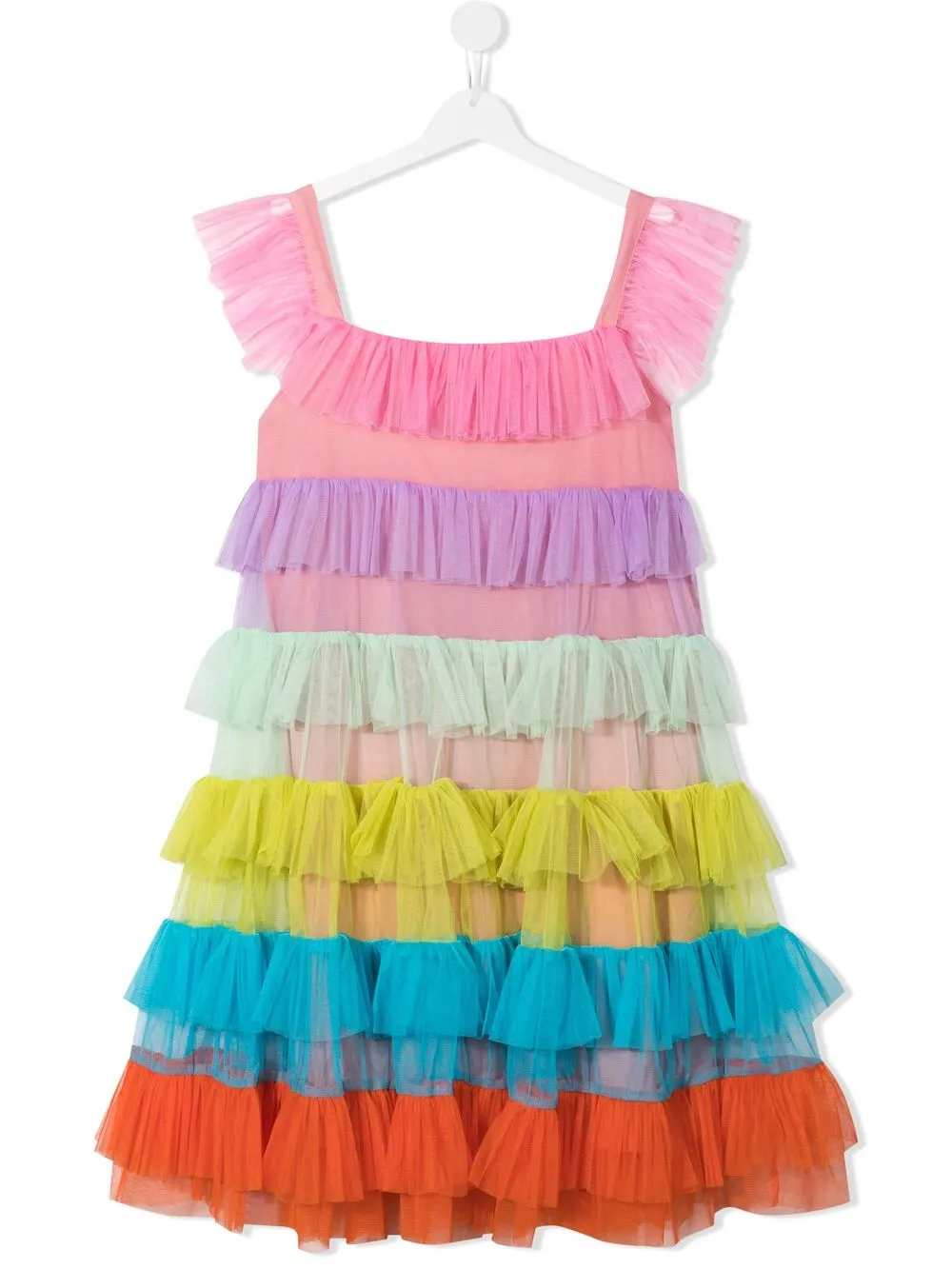 

Raspberry Plum panelled-design ruffle dress - Multicolour