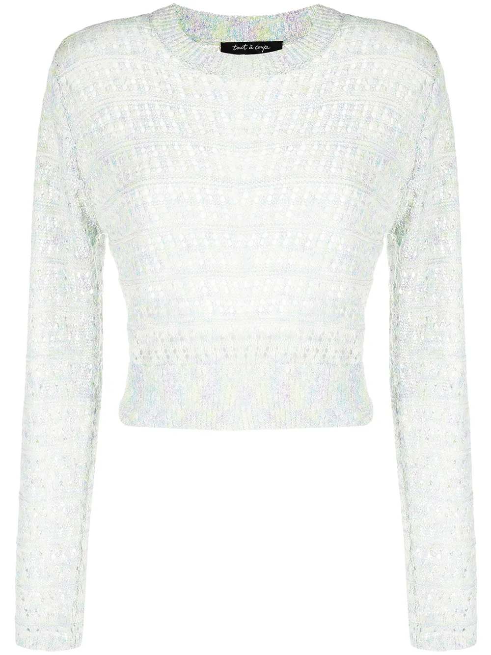 

tout a coup open-knit cotton-blend jumper - Multicolour