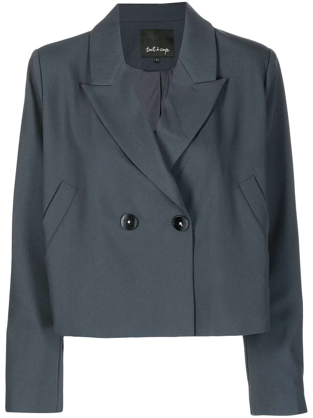 

tout a coup blazer con doble botonadura - Gris