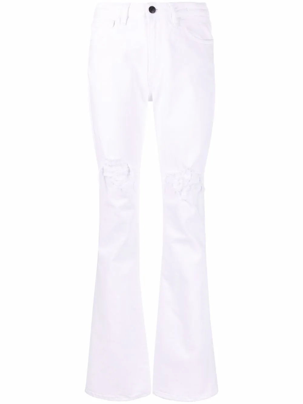 

3x1 Farrah ripped flared jeans - White