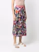 Stella Jean floral-print pleated skirt
