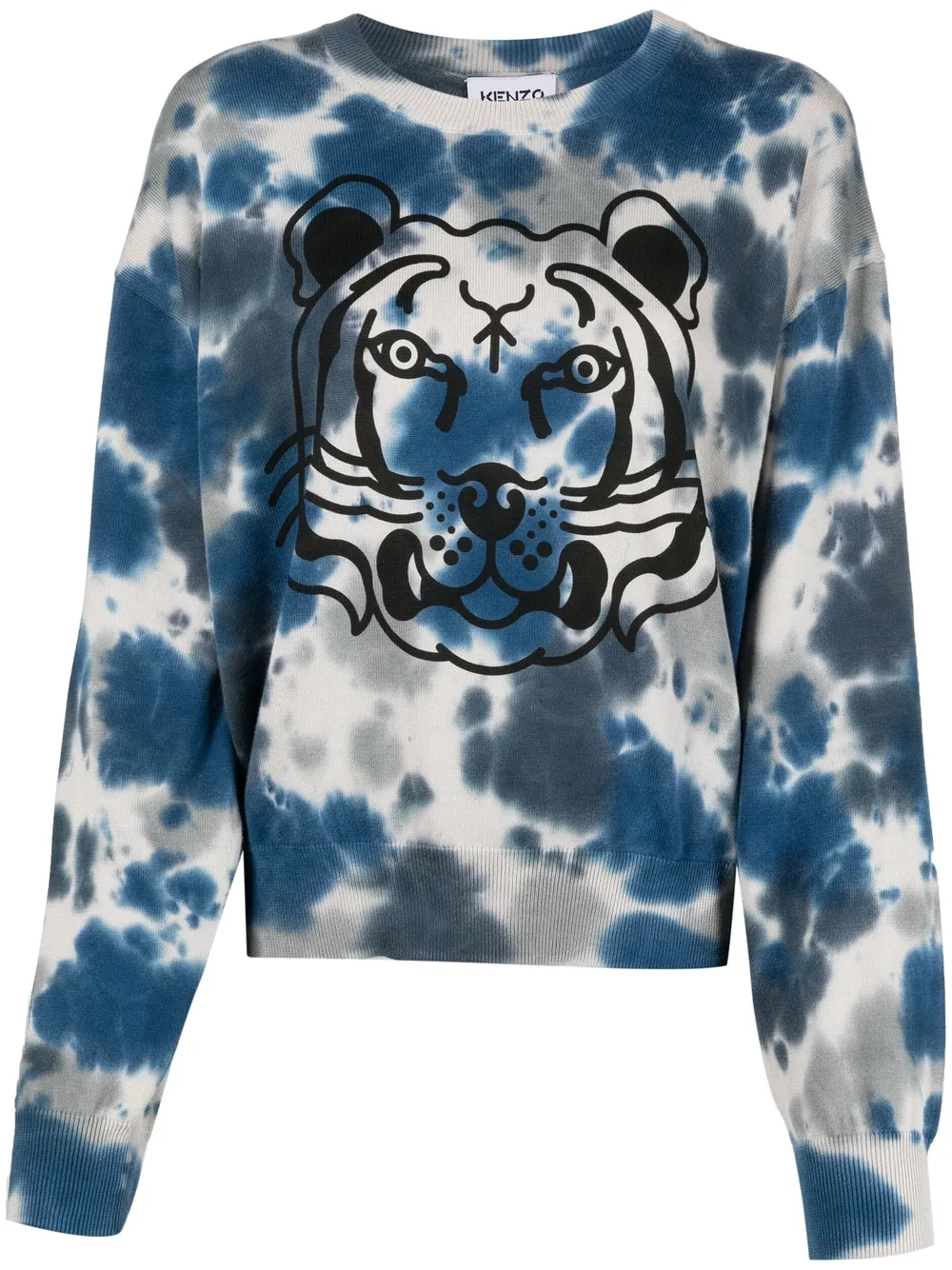 

Kenzo sudadera con motivo K-Tiger - Azul