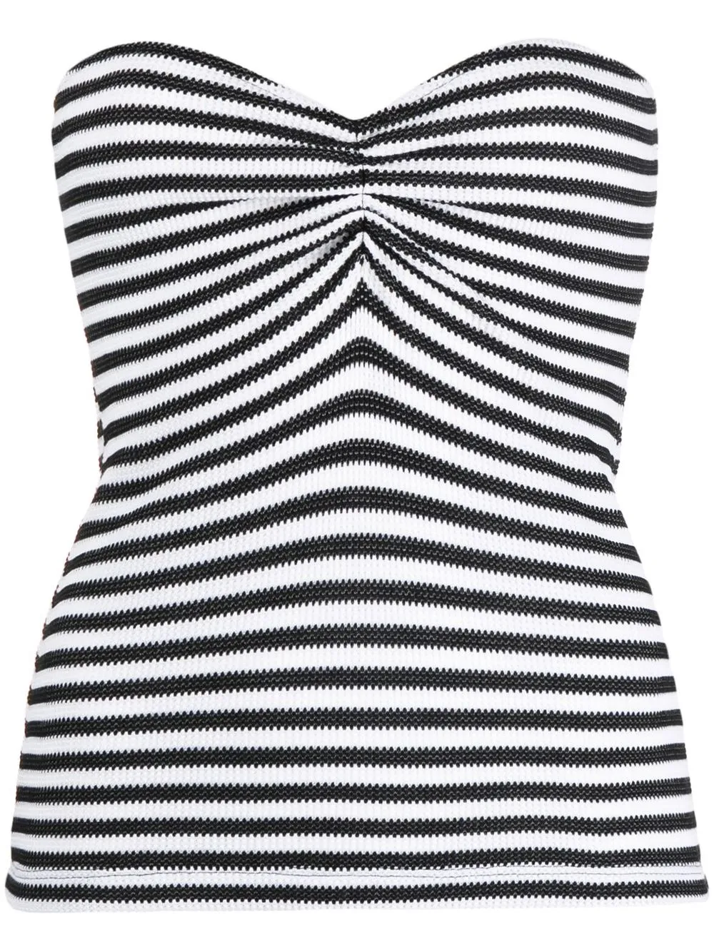 

Stella Jean striped strapless top - Black