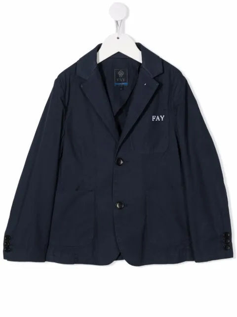 Fay Kids single-breasted cotton blazer