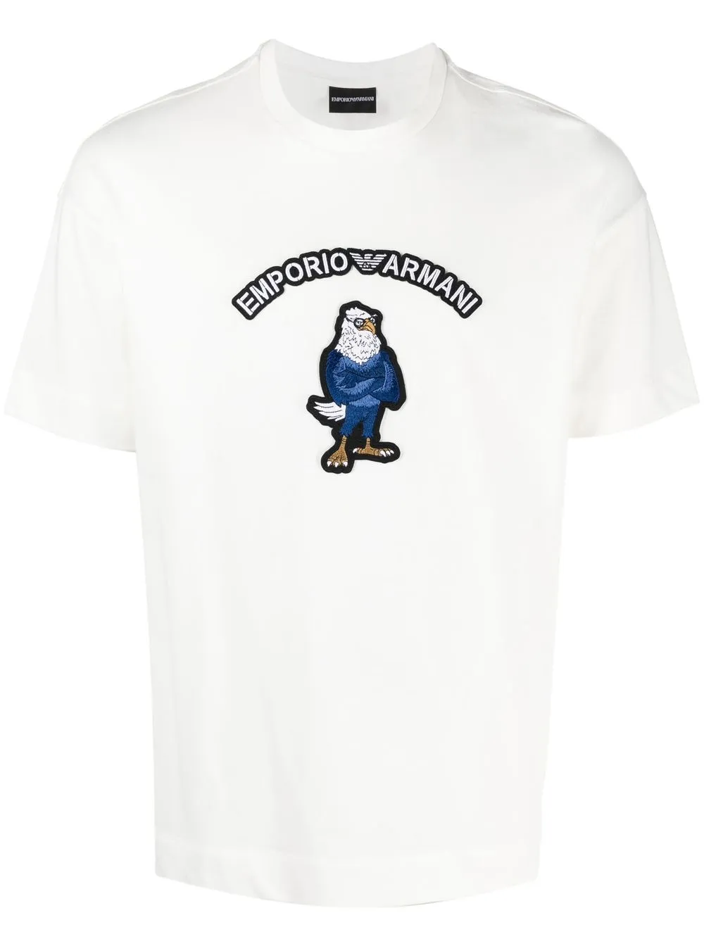 

Emporio Armani playera con logo estampado - Blanco