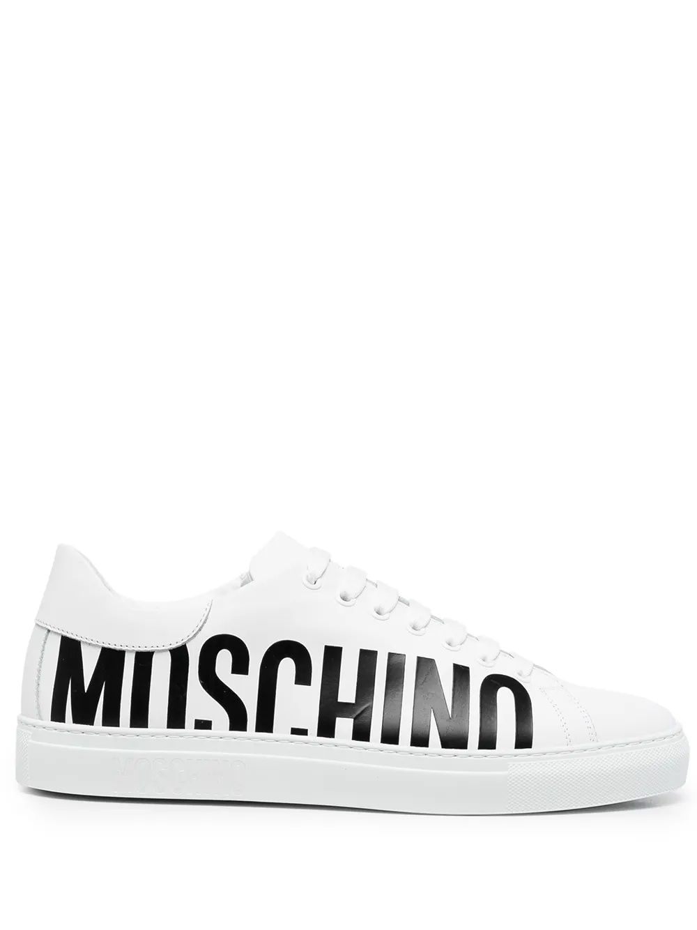 

Moschino logo-print low top sneakers - White