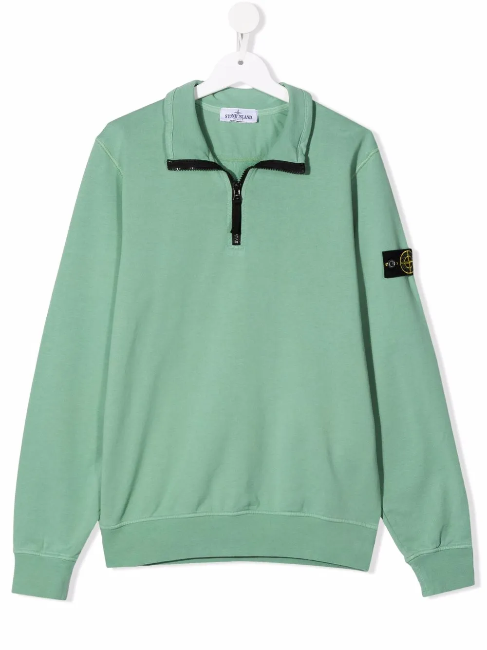 

Stone Island Junior suéter con parche del logo - Verde