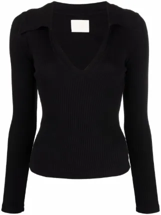 citizens of humanity rosalia polo collar sweatshirt