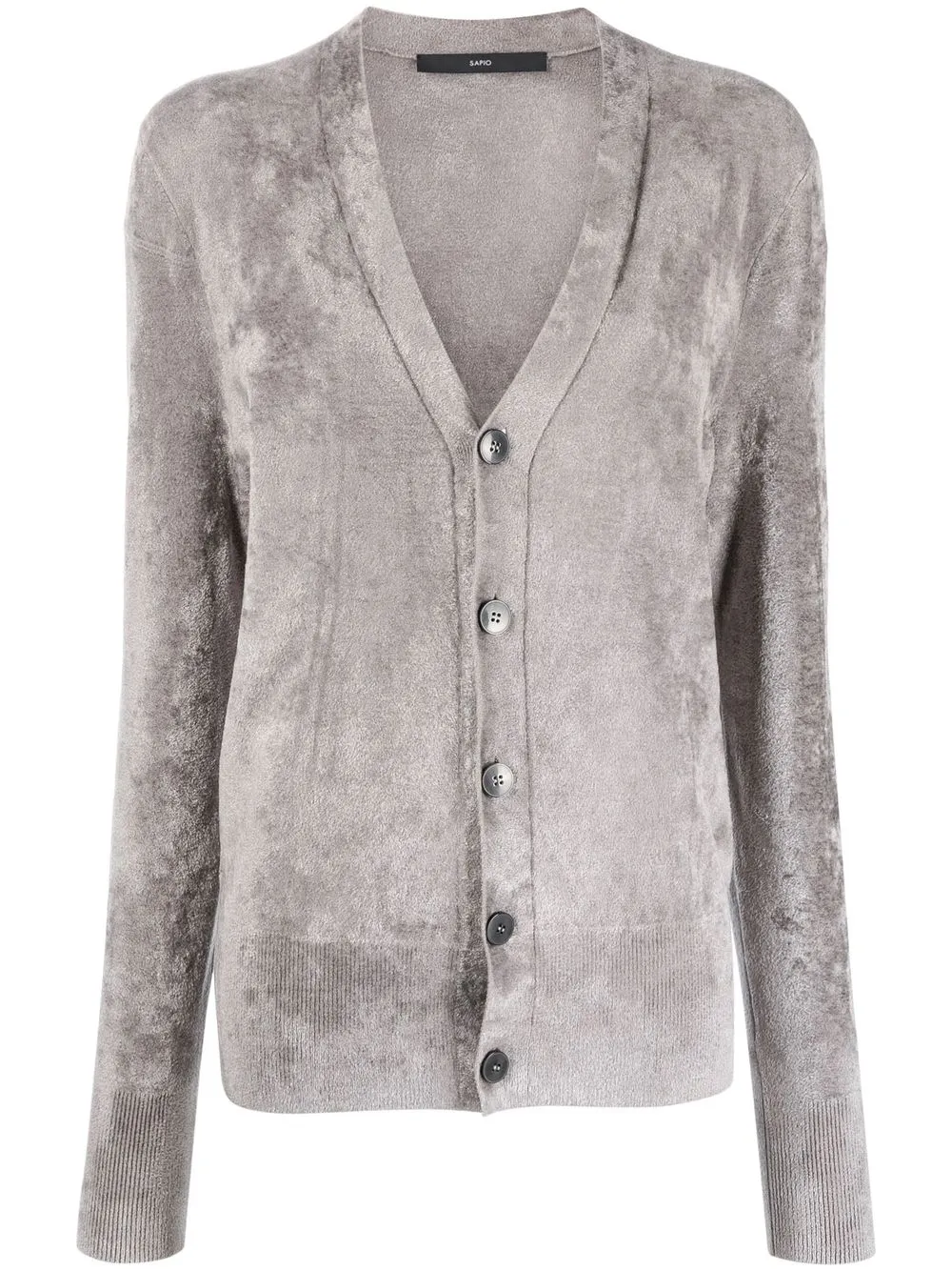 

SAPIO button-up v-neck cardigan - Grey