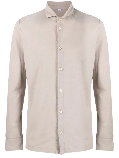 Chemise cintrée à boutonnière devant - Zanone - Modalova
