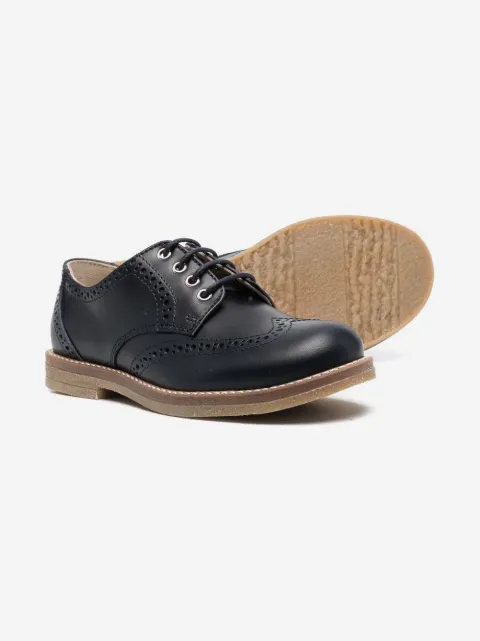 Gallucci Kids 레이스업 가죽 슈즈