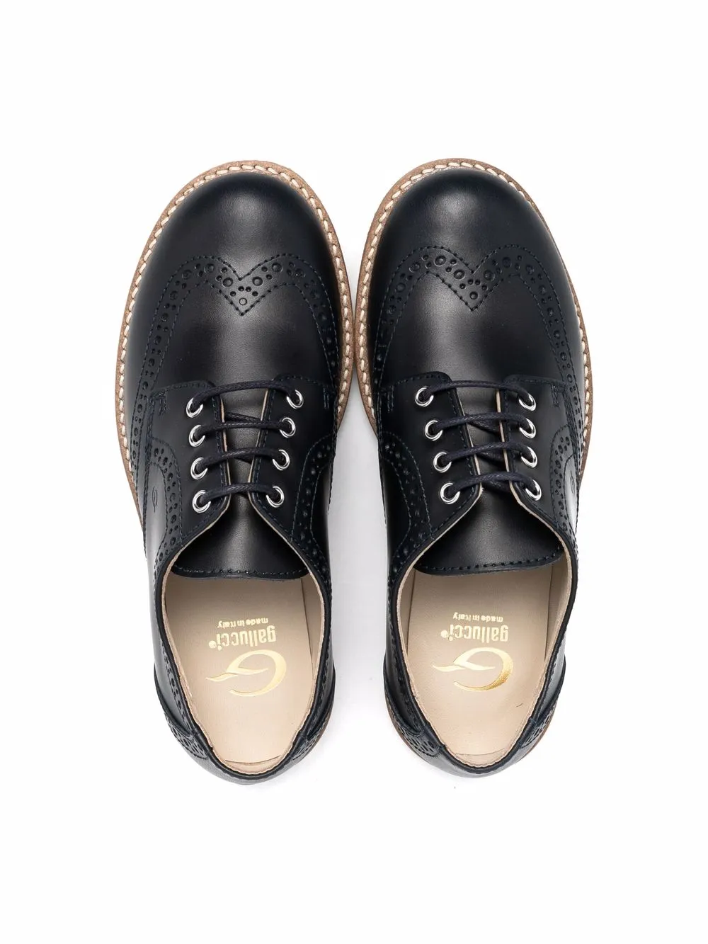  Gallucci Kids Klassische Schnürschuhe   Blau 