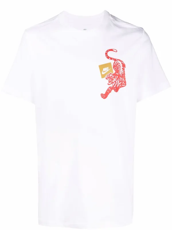 Nike Tiger-Futura logo-print T-shirt 