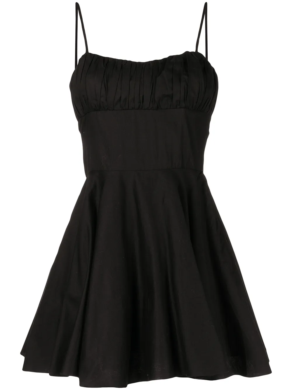 

De La Vali vestido corto Merenge fruncido - Negro