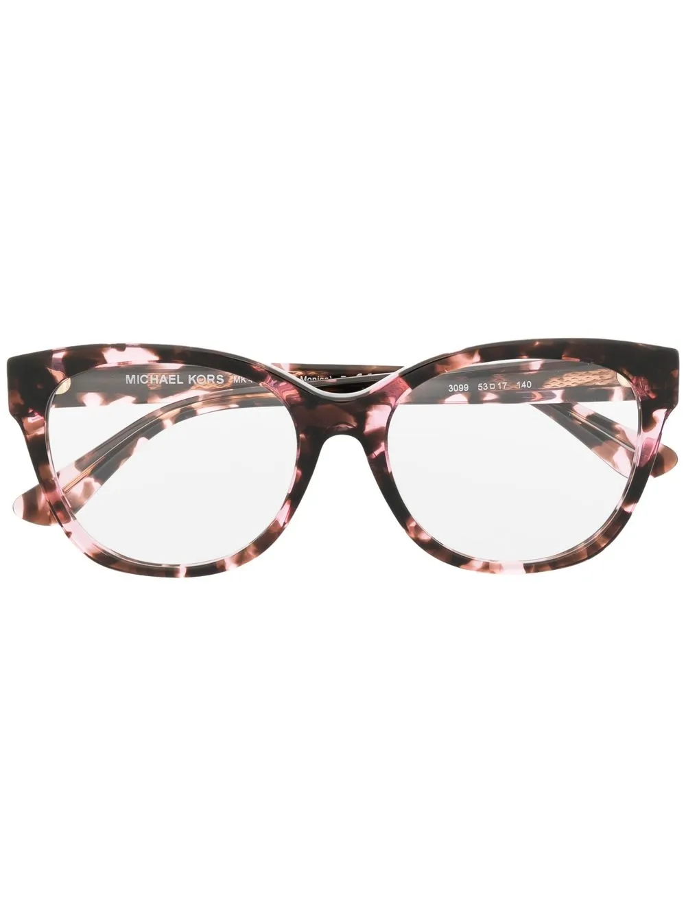 

Michael Kors lentes con armazón cat eye con efecto carey - Rosado