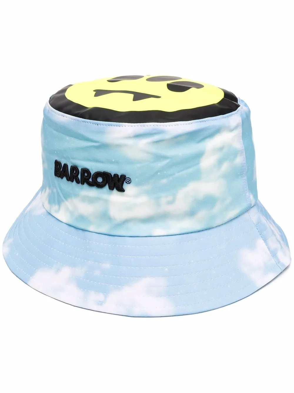 

BARROW smiley tie-dye bucket hat - Blue