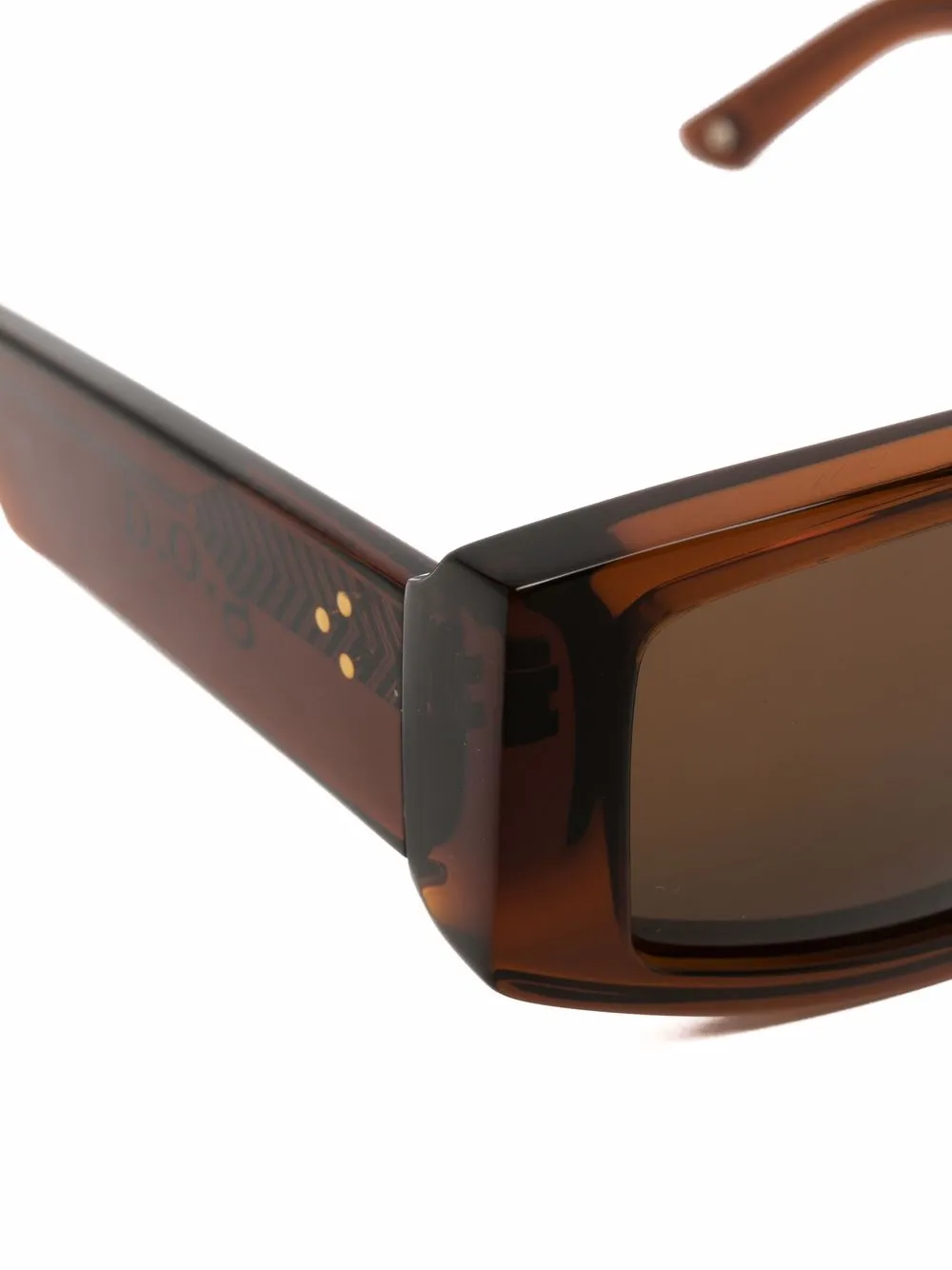  G.o.d Eyewear Seven Geometrical-frame Sunglasses - Brown 