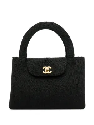 CHANEL Pre-Owned 1998-1999 CC turn-lock Zipped Handbag | Black