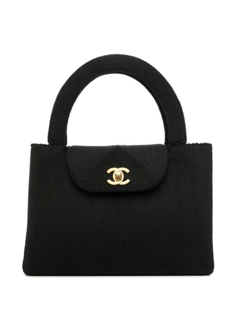 CHANEL 1997-1999 CC Turn-lock top-handle bag Women