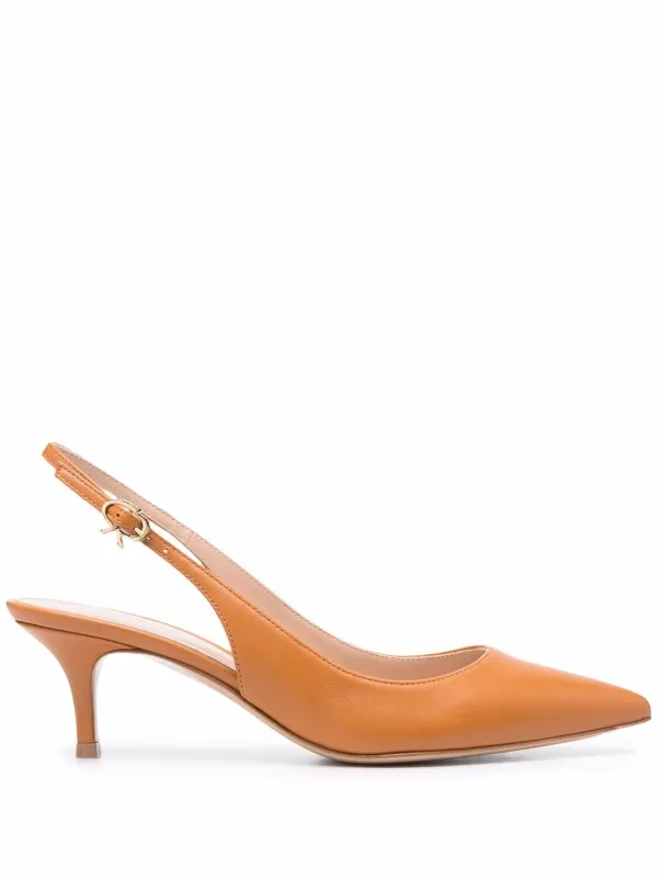 Gianvito Rossi Ribbon Sling mid-heel 
