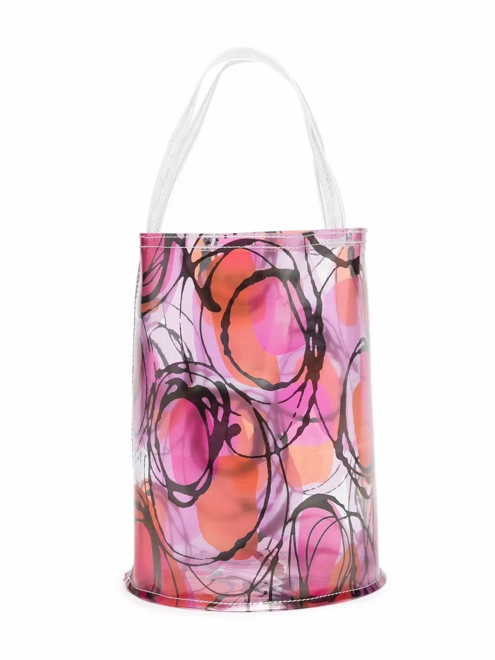 

Marni Kids bolsa de hombro con garabatos estampados - Rosado