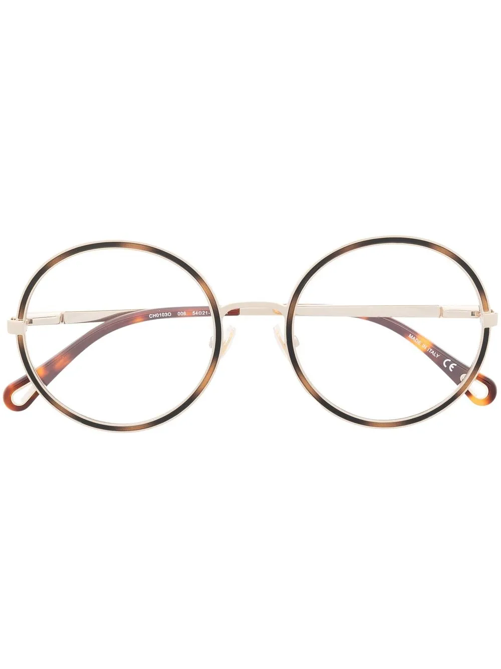 

Chloé Eyewear lentes con armazón redonda - Dorado