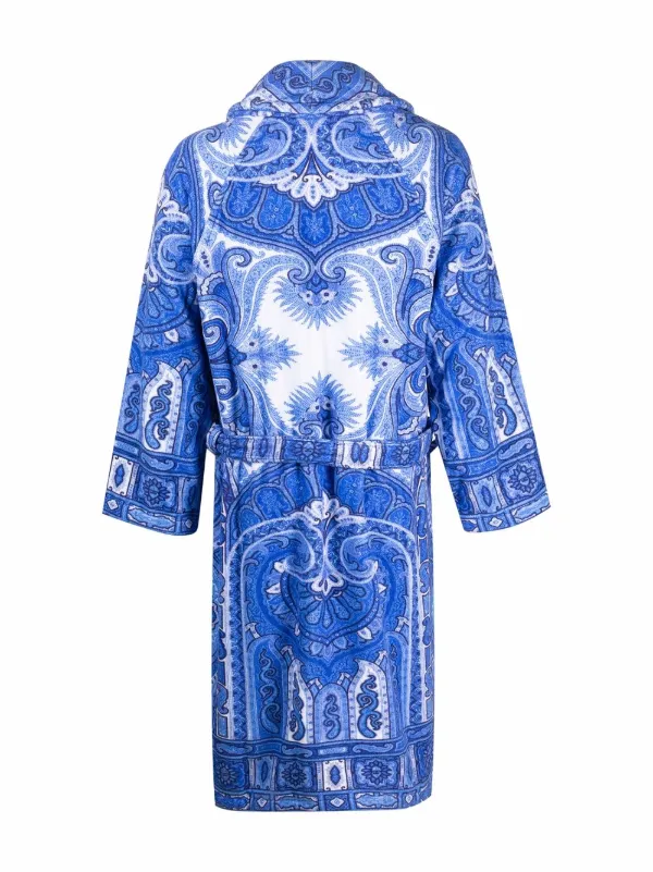 Paisley store silk robe