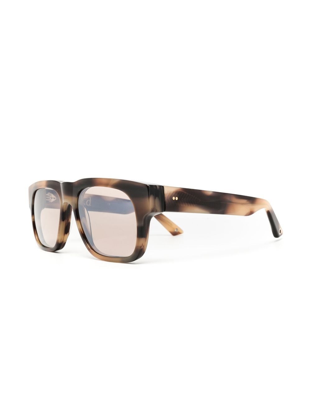G.O.D Eyewear THIRTEEN zonnebril met vierkant montuur - Beige