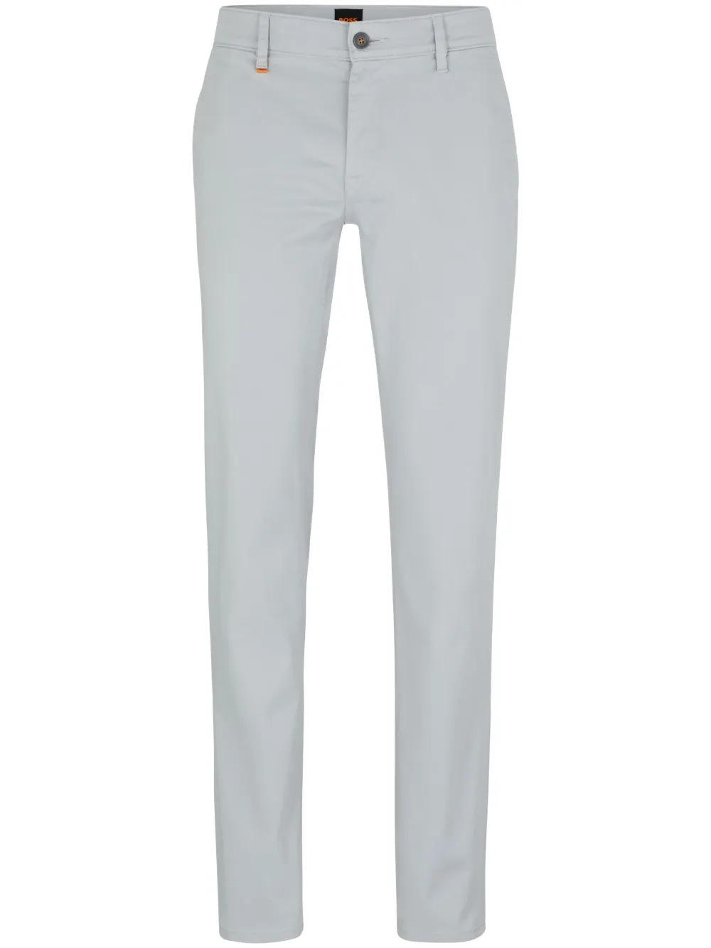 low-rise tapered chinos