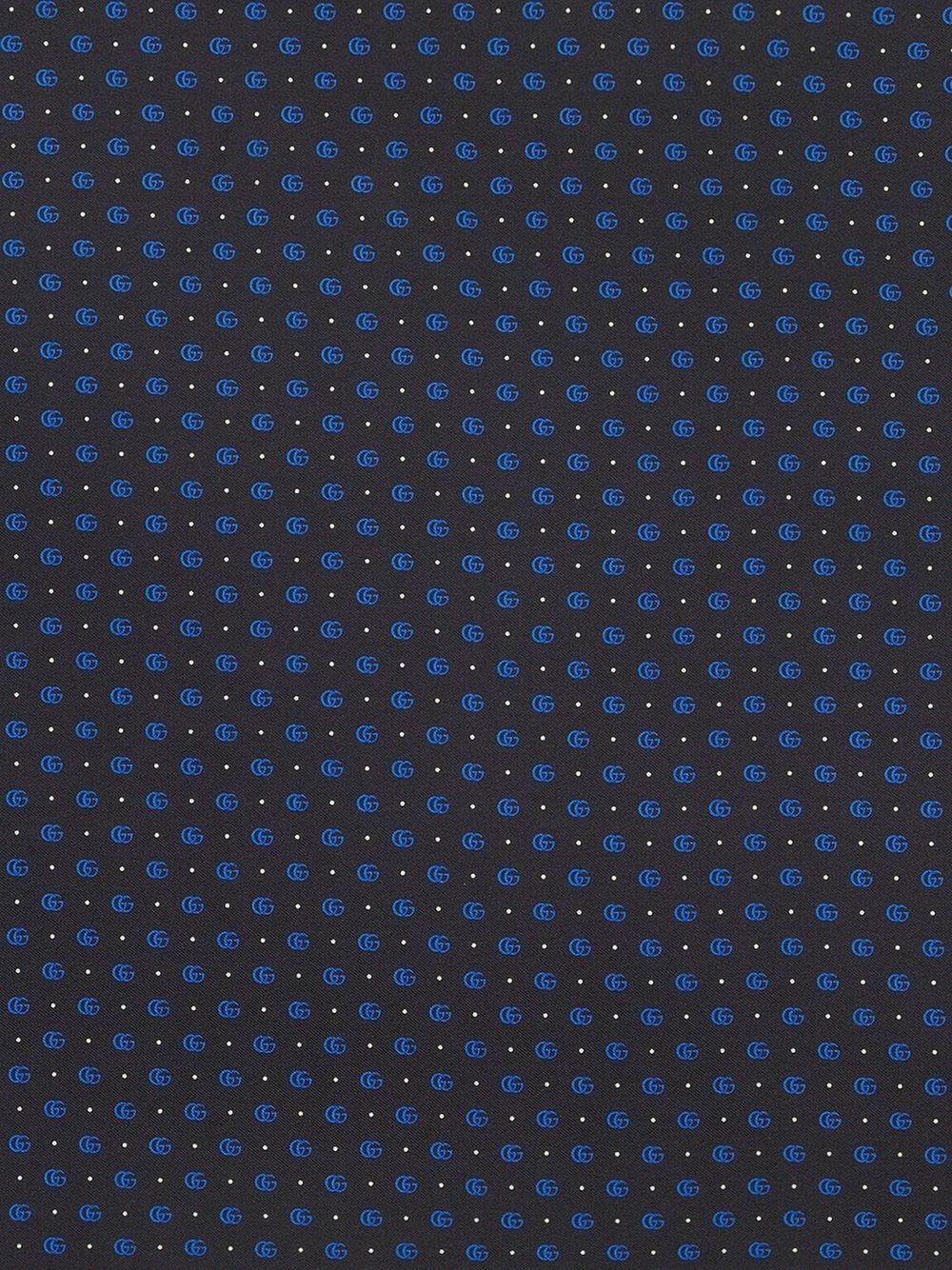 Gucci GG Emoji Print Silk Pocket Square in Blue for Men