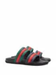 Gucci sandalias con tribanda Web