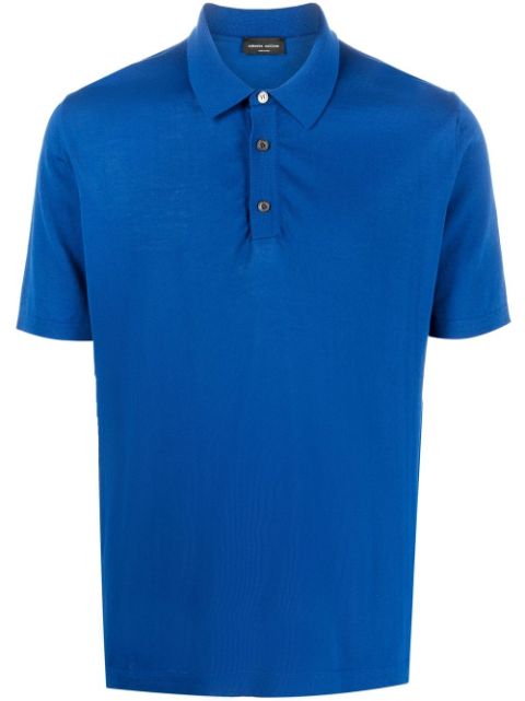Roberto Collina short-sleeved Cotton Polo Shirt - Farfetch