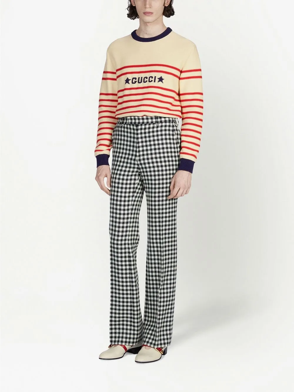 Gucci Gestreepte trui - Wit